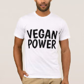 T - Shirt veganer POWER (Vorderseite)