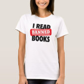 T - Shirt verbotene Bücher lesen (Vorderseite)