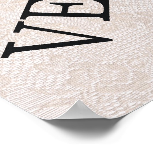 T-SHIRT-Verlässlichkeit Poster (Ecke)