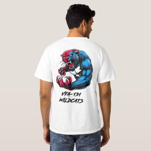 T - Shirt VFA-131 WILDCATS SPARUNG (Schwarz voll)