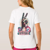 T-Shirt – Victory Peace & Love Pop-Art Design (Rückseite)