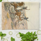 T-SHIRT Vieh-Antrieb Küchentuch (Gefaltet)