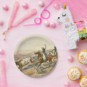 T-SHIRT Vieh-Antrieb Pappteller (Party)