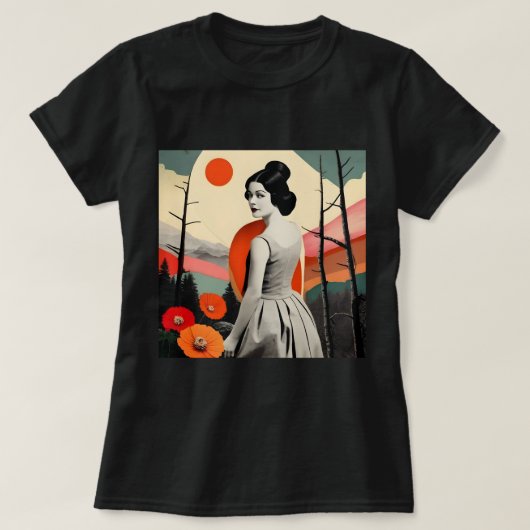 T - Shirt Vintag Art Collage (Design vorne)