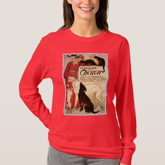 T - Shirt: Vintag Steinlen "Clinique Cheron" T-Shirt (Vorderseite)