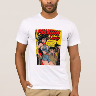 T-Shirt Vintage Comic Buchcover Phantom Lady