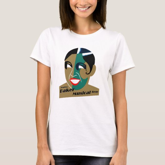 T - Shirt Vintage Kunst Josephine Baker Musik (Vorderseite)