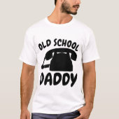 T - Shirt Vintager Vater, ALTE SCHULE (Vorderseite)