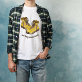 T - Shirt von Arbeiterstiefeln