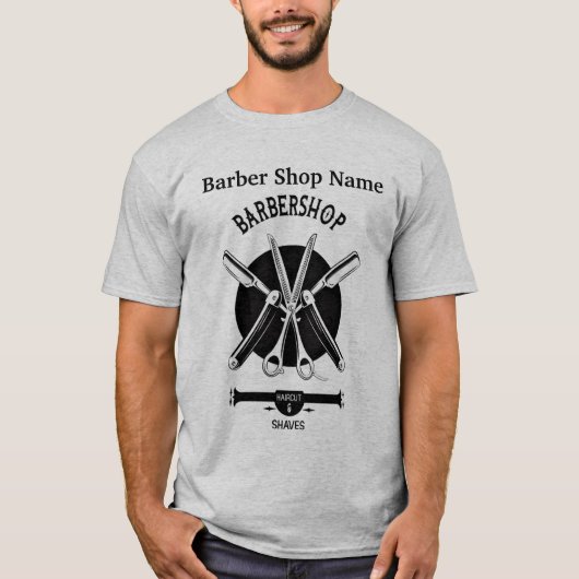 T - Shirt von Barber personalisieren (Vorderseite)