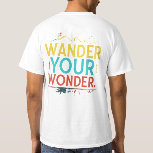 T - Shirt von Baumwollmännern (Rückseite)