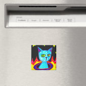 T - Shirt von Dishappy cat Magnet (In Situ (Geschirrspüler))