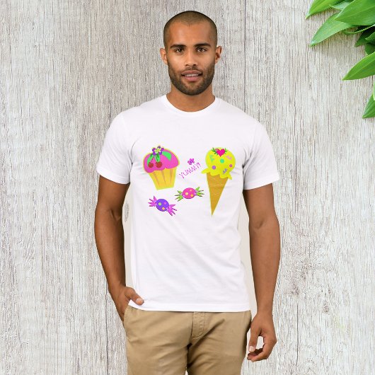 T - Shirt von Eiscreme und Cupcake