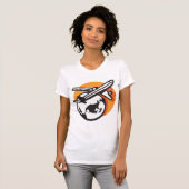 T - Shirt von Flugzeugen World Travel Womens (Vorne ganz)