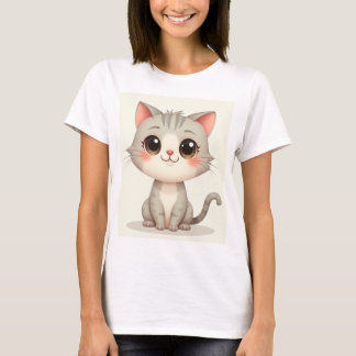 T - Shirt von Frauen (eine niedliche Katze)