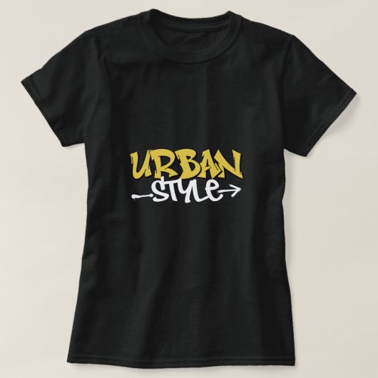 T - Shirt von Frauen im urbanen Stil (Design vorne)