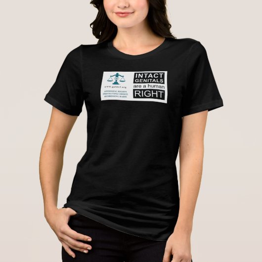 T - Shirt von Frauen - intakte Genitalien (Vorderseite)