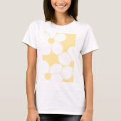 T - Shirt von Frauen mit Buttergelbem Blumendruck (Vorderseite)