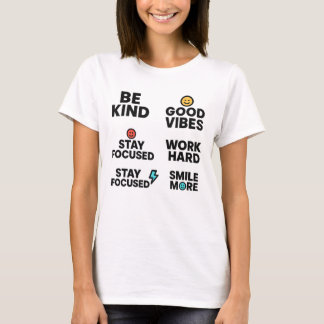 T - Shirt von Frauen - Positive Vibes & Motivieren