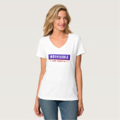 T - Shirt von Frauen - Unsichtbarer Landkreis am S (Vorderseite Vollansicht)