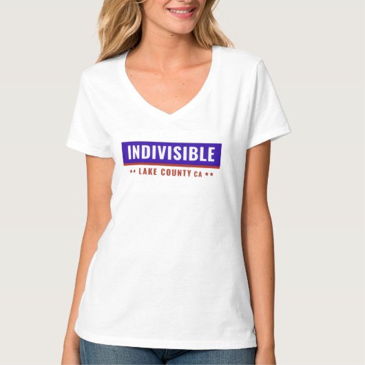 T - Shirt von Frauen - Unsichtbarer Landkreis am S (Vorderseite)