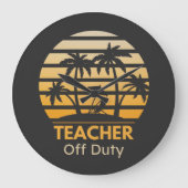 T - Shirt von Fremdsprachenlehrern Große Wanduhr (Vorderseite)