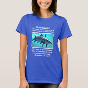 T - Shirt von Haiangriffen (dunkel)