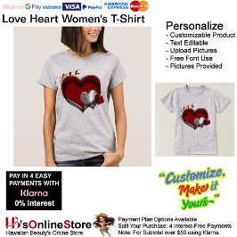 T - Shirt von Heart Light Steel für Frauen