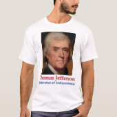 T - Shirt von Jefferson & Unabhängigkeitserklärung (Vorderseite)