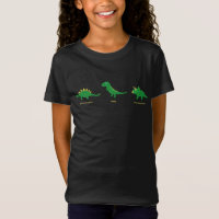 T - Shirt von Kindern mit Dinosauriern