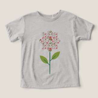 T - Shirt von Kindern mit Gemusterter Blume - Whim
