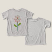 T - Shirt von Kindern mit Gemusterter Blume - Whim (Design Vorderseite & Rückseite)