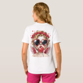 T - Shirt von Mädchen (Schwarz voll)