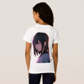 T - Shirt von Mädchen (Schwarz voll)