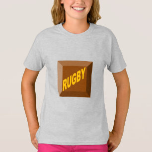 T - Shirt von Mädchen Asche CHOCOLAT RUGBY