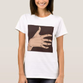 T - Shirt von Menschen Hand (Vorderseite)