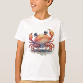 T - Shirt von niedlich Crab Boy (Vorderseite)