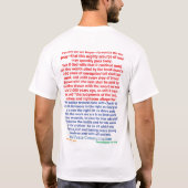 T - Shirt von Präsident Abraham Lincoln im Jahr 18 (Rückseite)
