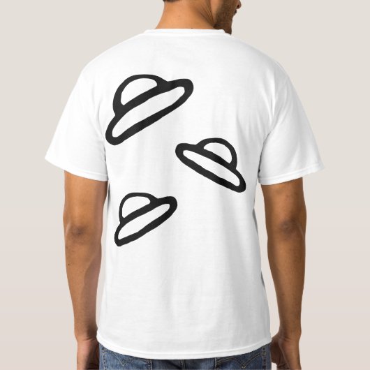 T - Shirt von Raumschiffen (Rückseite)