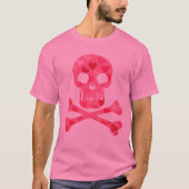 T - Shirt von rosa Herzmustern (Vorderseite)