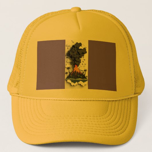 T-Shirt Vulkan Truckerkappe (Vorderseite)