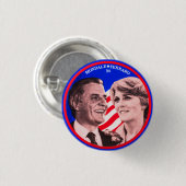 T - Shirt Walter Mondale Geraldine Ferrero Button (Vorne & Hinten)