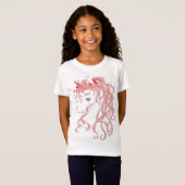 T - Shirt Watercolor Unicorn (Vorne ganz)
