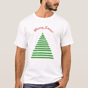 T - Shirt - Weihnachtsbaum mit ausgeblendetem Text