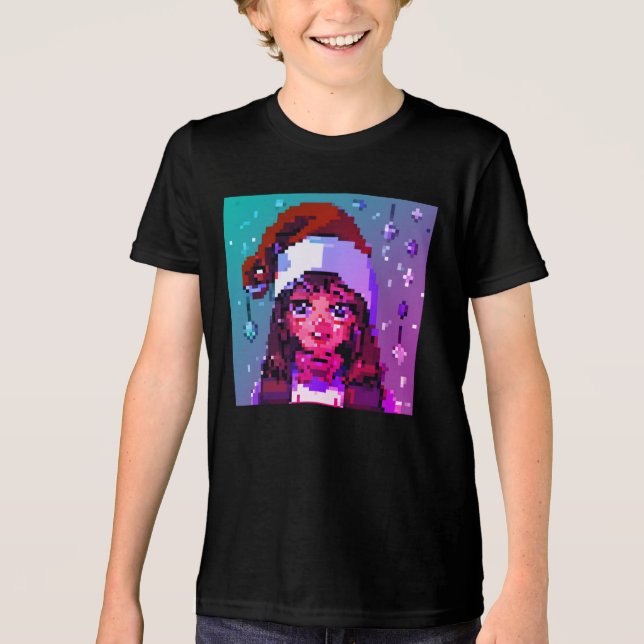 T - Shirt Weihnachtsmädchen (Vorderseite)