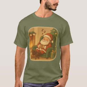 T-Shirt Weihnachtsmanns gemütlicher Weihnachtsschl