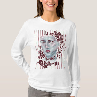 T - Shirt Weiße lange Schlange war ich wie gestrei