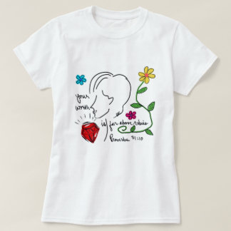 T-Shirt 'Weit mehr als Rubine'