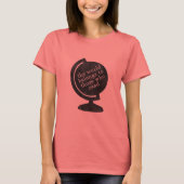 T - Shirt-Welt gehört denen, die Schwarzes lesen T-Shirt (Vorderseite)