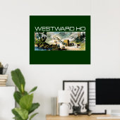 T-SHIRT Westward Ho Poster (Heimbüro)